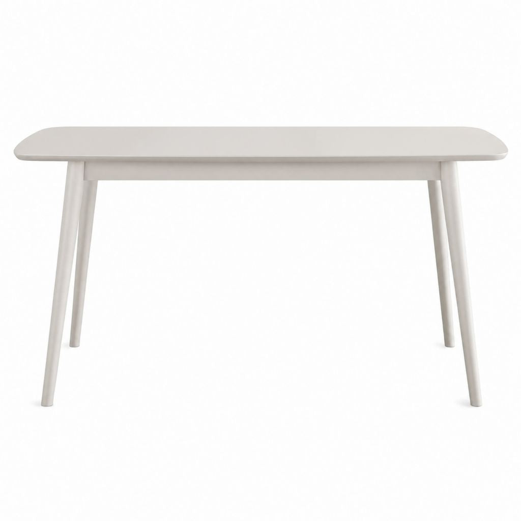 Esstisch Weiß MDF und Buche Rechteckig 120 x 60 x 75 cm