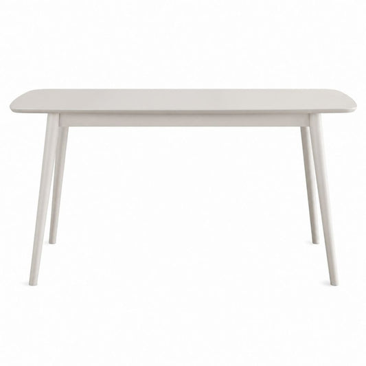 Esstisch Weiß MDF und Buche Rechteckig 120 x 60 x 75 cm
